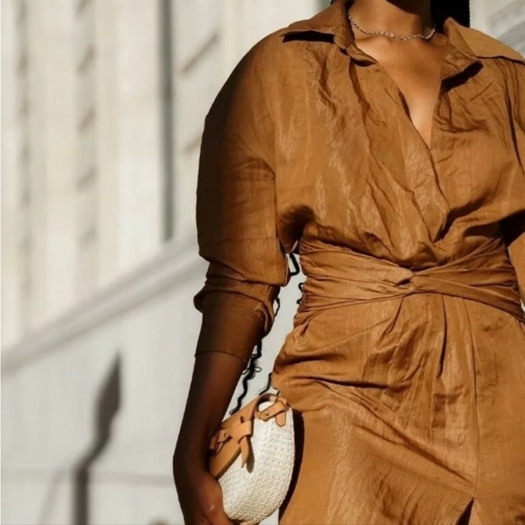 LONG DRAPED DRESS - Picture 7 of 9